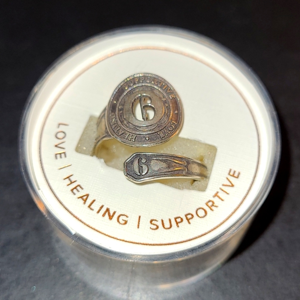 Alex and Ani Sterling Silver Spoon Ring--NEW